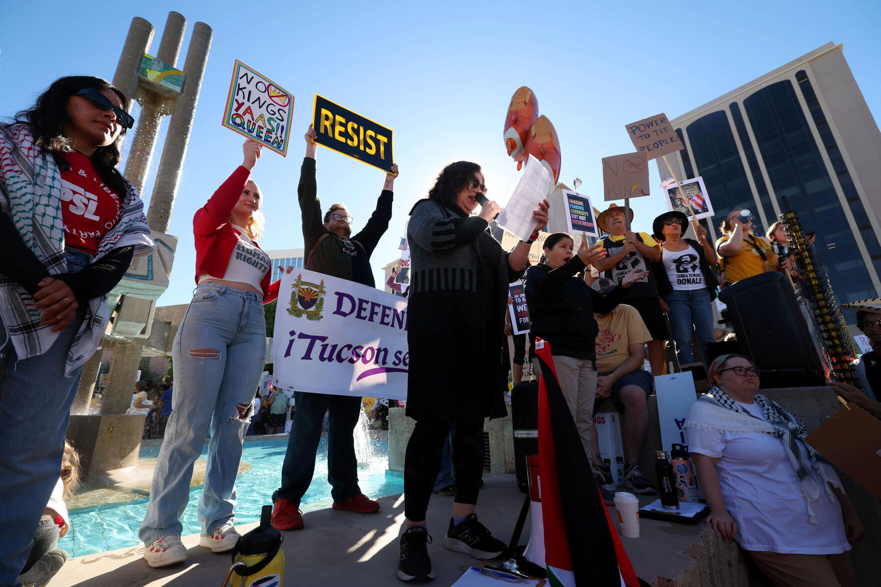No Kings protest Downtown Tucson